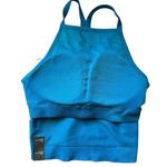 All In Motion NWT Blue Ribbed Seamless Tank Shelf Bra Size Large High Neck Photo 2