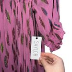 Saylor NEW NWT  Sylvi Dress In Metallic Confetti Jacquard Photo 7