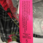 Betsey Johnson  Plaid Floral Flannel Pajama  Shirt Photo 6