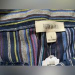 Fashion On Earth  Button Up Stripped Mini Skirt Juniors Size LG NWT Photo 3