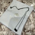 Kendra Scott Ever Gunmetal Pendant Necklace Photo 1