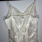 Victoria's Secret Vintage Gold label Victoria Secret Ivory Floral Lace Slip Rompe Lingerie Medium Photo 10