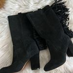 Nine West suede leather boots, size 6 1/2 with fringe cowgirl outfit Photo 0