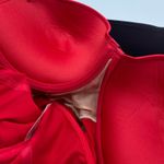 Jezebel  USA Red Lingerie Push Up Bustier Corset Bra Top Size 36D Sexy Intimates Photo 9