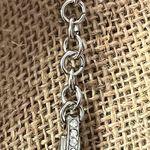 Cato C 1946 Silver Tone Black Enamel necklace clear rhinestones adjustable Photo 2