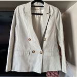 Sézane Sezane Christie Blazer Striped Jacket Size 36 (US 4) Photo 2