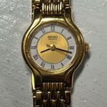 Seiko Vintage Quartz Gold Tone Women’s Watch V401-0289 Works Photo 1