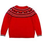 Charter Club  Fair Isle Scottie Dog Sweater Red Crew Neck Womens Large Photo 1