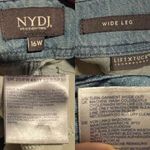 NYDJ  Womens Jeans Blue Wide Leg Frayed Hem Size 16W Photo 9