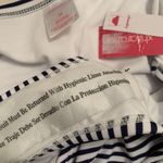 Xhilaration  Women's Navy Blue White Stripe Cheeky Bikini Bottom Size 2X Photo 5