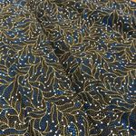 Zuri Kenya African Motif 3/4 sleeve button down dreee green blue black S Photo 3