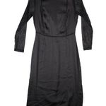ZARA  Contrasting Lace Midi Dress Black Sheer Sexy Goth Punk Size Medium New Photo 0