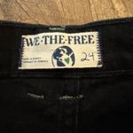 Free People  A New Day Mid Rise Straight Leg Black Jeans NWT 24 Photo 2
