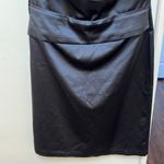 White House | Black Market COPY -  Elegant Black Strapless Cocktail Dress Size 12 Photo 2