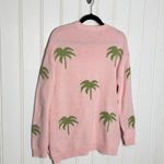 Show Me Your Mumu Pink Palm Tree Knit Sweater XS Photo 5