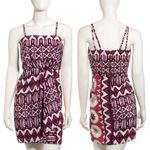 Yoana Baraschi Anthropologie x  ✧ Tribal Print Faux Wrap Dress ✧ Pink Red Photo 4