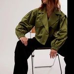 Free People x Revolve Looking Glass Crop Trench Coat Photo 5