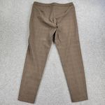 Talbots Womens Trousers 12 Brown Plaid Straight Leg Stretch Office Dress Attire Photo 2