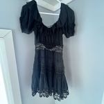 Free People  Womens Cruel Intentions Crochet-Lace Mini Dress, Black, Size 2 Photo 8