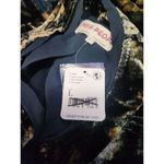 Free People Hazel Duster Velvet Coat Floral Print Black Gold Brown Lined L, H Photo 9