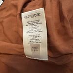 Anthropologie  Faux Suede Skirt Pinafore Brown Overalls Size 2 Photo 4