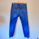 J Brand  Blue Raw Hem Skinny Jeans Womens 28 Y2K mid Rise Exposed Seam Denim Fall Photo 7