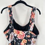 NWOT Women’s Black & Red Floral‎ One Piece Swim suit Size 2XL Black Photo 7