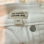 Madewell  The Perfect Vintage High Rise Jeans  Size 26 White Photo 4