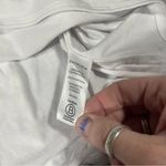 Athleta White Sleeveless Tank Top with Open Back; Medium Women's Photo 4