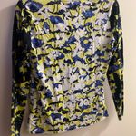 Peter Pilotto Womens Top Long Sleeve Shirt SP S Small Petite Floral Blue Yellow Size undefined Photo 0