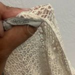 Ecote M Beautiful Ivory Boho Crochet Cover-up Top Photo 1