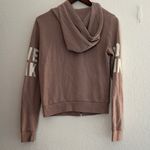 Victoria's Secret Victoria’s Secret Pink Dusty Rose Zip Hoodie Love Pink Logo Women’s Size Small Photo 6