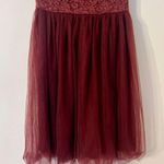 Bbonlinedress Tulle Dress Women Floral Lace Bridesmaid Dress Cocktail size Small Red Photo 2