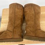 UGG  Brown Suede Boots with Shearling Lining Photo 7