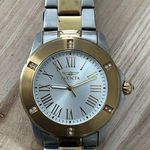 Invicta Angel Ladies Watch Crystal Embellishments Two-Tone Bracelet Round Dial Photo 2