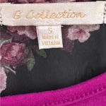 Black floral kimono wrap top and bright pink dress with pockets size medium Photo 3