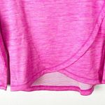 IBKUL Pink Asymmetrical Side Pockets Quarter Zip Pullover, Size Small Photo 8