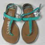 Sam & Libby  Aqua and Silver Sandals Photo 0