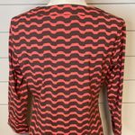 Ellie Kai Brown & Coral Wavy Stripe Dress Size 6 Photo 6