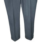 Joseph  Rocket Gabardine Stripe Jacquard Navy Blue Trouser Pants Size 42 / US 10‎ Photo 2