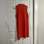 Workshop Republic Clothing Sunset Red WORKSHOP Sleeveless COLLAR Cotton Knit POLO DRESS/Size Large NWT Photo 6
