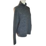 Marled Reunited Marled women's S charcoal quarter zip mock neck soft stretchy pullover sweater Photo 1