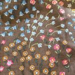 Summersalt  The Countryside Poplin Button Down Midi Dress Small Floral Tiered Photo 9