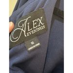 Alex Evenings Alex Evening Matte Jersey Dress with Keyhole Cutout Neckline Embellished Sleeves Photo 8