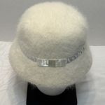 Women’s White Angora Bucket Hat Size 57cm Photo 4