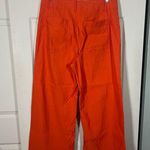 Anthropologie Maeve The Colette Orange Wide-Leg Pants, 29 inseam, sz 31 TALL Photo 1