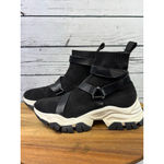 Women's JLO Black & White Sock Chunky Sneakers Size 9 Photo 1