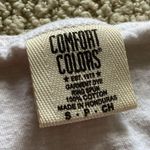 Comfort Colors NASA Style Tank Top TXBB EUC White Blue Men’s Unisex Size Small Photo 3