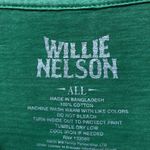 Willie Nelson green T-shirt size all Photo 3
