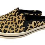 Keds Kate Spade New York Shoes Womens 7.5 Double Decker Mule Calf Hair Leopard Photo 3